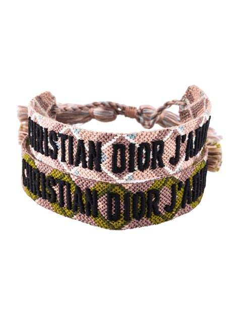 christian dior knitted bracelet|Christian Dior bracelet woven price.